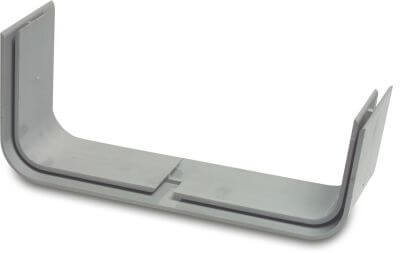 Gutter connection piece PVC-U glue grey