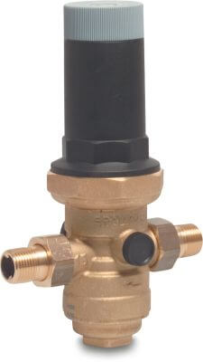 Honeywell Pressure reducing valve brass 25bar male thread D06FN