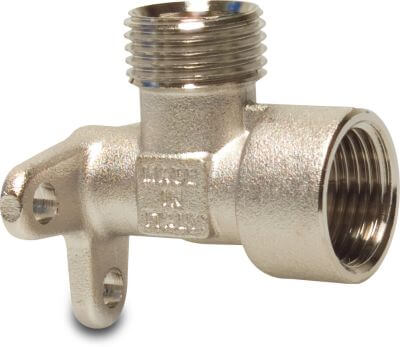 Multi-Fit Deck elbow 90° brass KIWA 20bar female thread x male thread