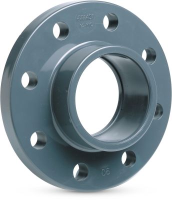 Flange adaptor PVC-U WRAS 16bar DIN flange x glue socket grey BS4504