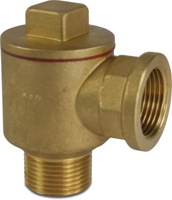 Non return valve brass 10bar female thread x male thread 427
