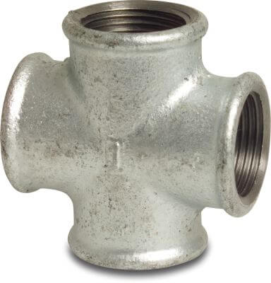 Profec Nr. 180 Cross-piece cast iron DVGW 25bar female thread