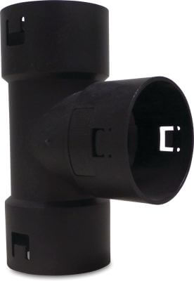 T-piece 90° PP click socket