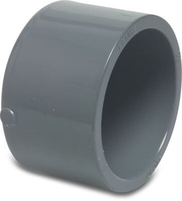 Cap PVC-U glue socket grey