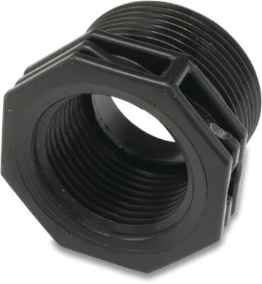 Reducer bush PP male thread x female thread black