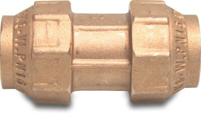 Socket brass DVGW 16 bar compression