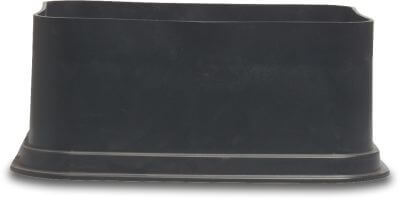 Valve box extension PP black