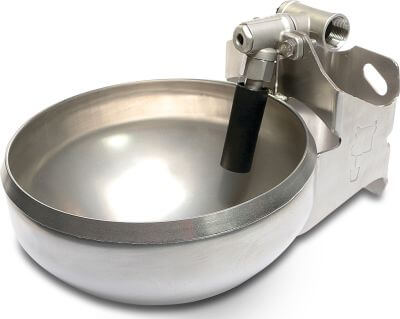 La Buvette Drinking bowl with tube stainless steel F130 Inox 