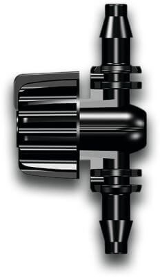 Micro valve PP barbed black