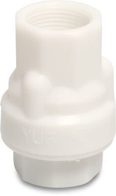 Non return valve PA 10bar female thread white 2700