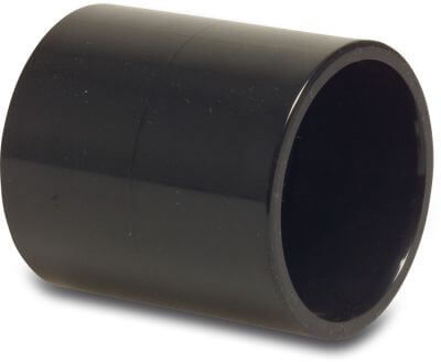 Socket PVC-U 16 bar glue socket black