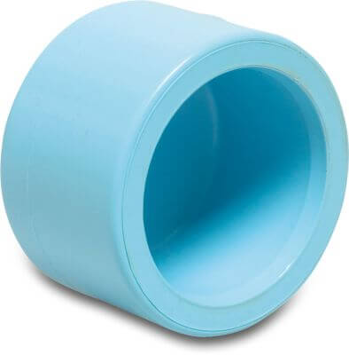Cap PVR 12,5bar glue socket blue
