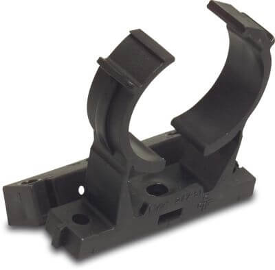 Pipe clamp PP black POPP