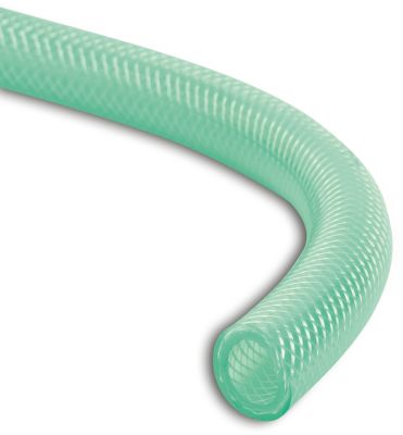 Reinforced hose PVC green transparent Fuel