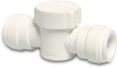 Speedfit Ball valve POM DVGW/KIWA/WRAS 10bar push-in white