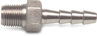 Profec Hose tail stainless steel 316 50bar male thread x hose tail