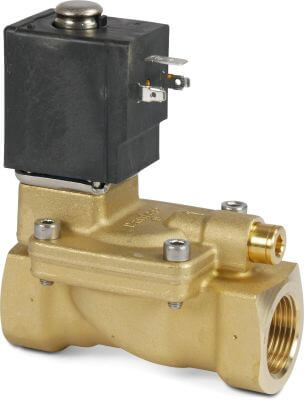 Solenoid valve brass WRAS 16bar female thread WZB2