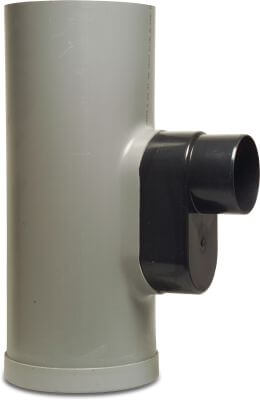 Drain base PVC-U spigot grey