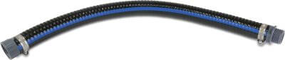 Profec Suction and pressure hose PVC/steel 12bar male thread x female thread black/blue Heavy-Flex Black