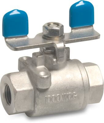 Profec 2-piece ball valve stainless steel 316 50bar female thread