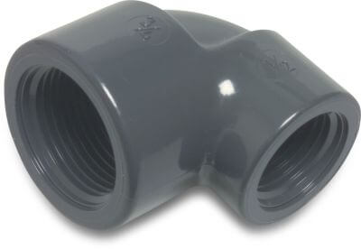 Profec Reducer elbow 90° PVC-U 10bar female thread grey