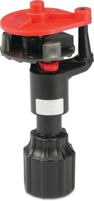 NaanDan Full circle sprinkler plastic female thread red 502-H 10°