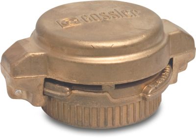 Tanker coupler end cap brass male part TW x female thread VK + MB