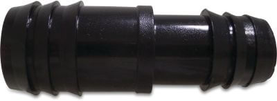Barbed reducer PP 4 bar barbed black