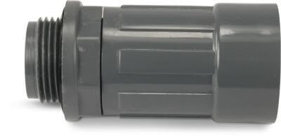 Rain Bird Union coupler PVC 10bar male thread x female thread grey RB1234-010