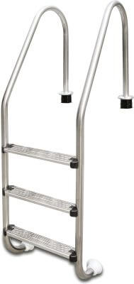 Flotide Pool steps stainless steel 304 anchor wide model 