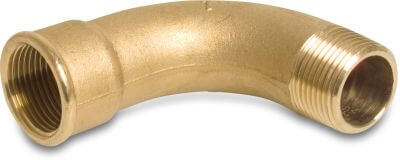 Profec Nr. 1 Bend 90° brass 40bar female thread x male thread