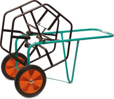 Hose reel trolley steel green/black