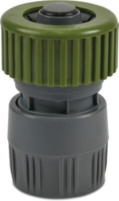 Flotide Click connector PVC-U compression x female click grey/green