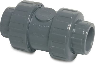 Profec Non return valve PVC-U 16bar imperial glue socket grey 5000