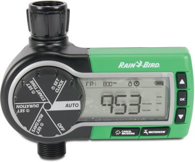 Rain Bird Water timer plastic female threaded nut x male thread black/green 1ZEHTMR
