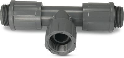 Rain Bird Manifold PVC 10 bar female thread x male thread x male thread grey
