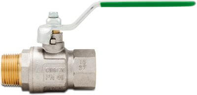 Itap Ball valve brass DVGW male thread x female thread 377