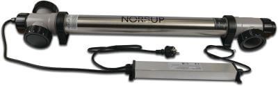 Norsup UV-C disinfection unit stainless steel 316L 2 bar glue socket/glue spigot x female thread type Supernova