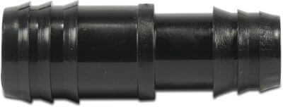 Straight connector POM 4bar barbed black