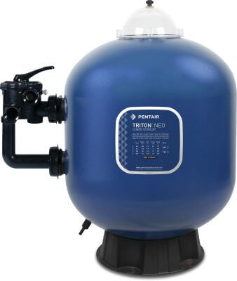 Pentair Sand filter fibreglass reinforced polyester 2,5bar female thread blue