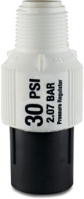 Senninger Pressure regulator plastic female thread black/white