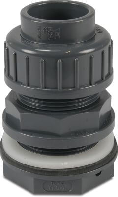 VDL Tank connector PVC-U grey