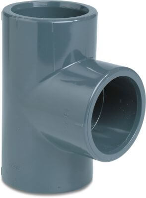 Profec T-piece 90° PVC-U WRAS 16bar imperial glue socket grey