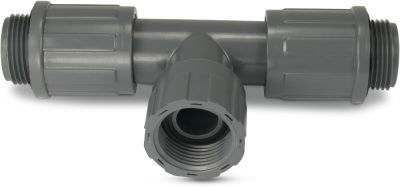 Rain Bird Manifold PVC 10bar female thread x male thread x male thread grey