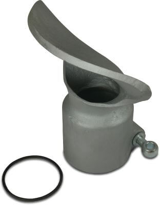 Wide spreader nozzle steel type Bauer