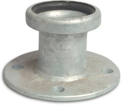 Quick coupler adaptor steel female part Bauer x flange Bauer S73