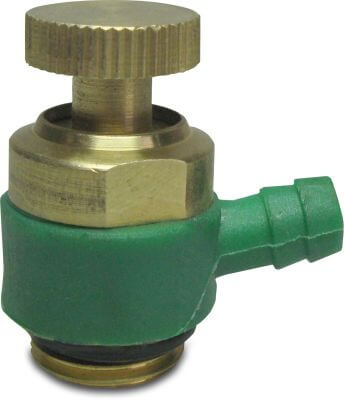 Drain valve brass male thread x hose tail