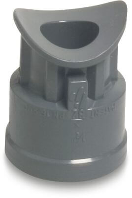 Saddle PVC-U 10bar glue saddle x female thread grey