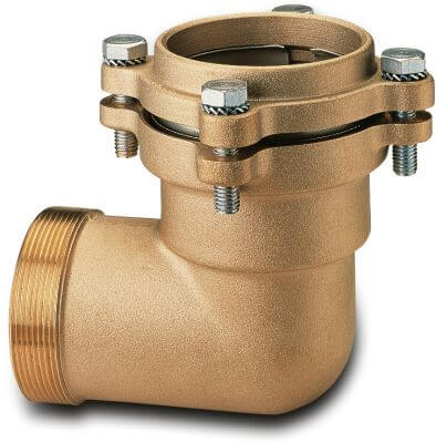 Itap Adaptor elbow 90° brass DVGW 16bar compression x male thread 040FL