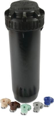 Rain Bird Pop-up sprinkler plastic 2.1 - 6.2 bar female thread black